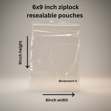 6x9 inch ziplock bag (pack of 100)