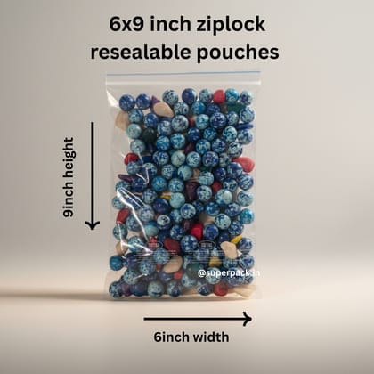 6x9 inch ziplock bag (pack of 100)